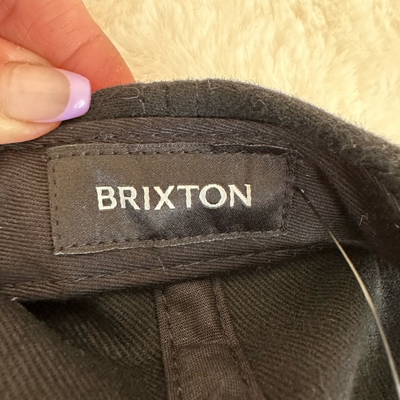 NWT Brixton Alton LP black adjustable strap back cap. Soft poly blend hat O/S - Picture 4 of 6
